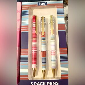 Lug Pens 3 pack -Love Stripe - NIB